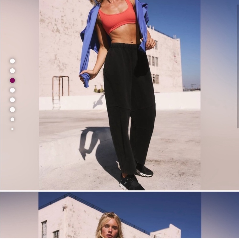 FP Movement Black Track Pants with Relaxed Fit